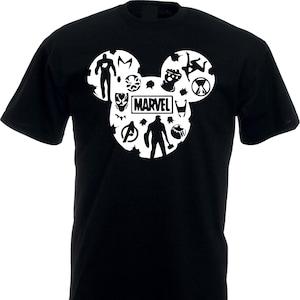 Avengers Mickey Head T-shirt: Captain America Disneyland T-shirt