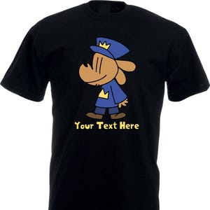 Personalized Dog Man T-Shirt, World Book Day Tee, Kids Cartoon Character Shirt, Humanoid Animal Dog Tee, Comic Tee, Unisex Adult Kid Tee Top
