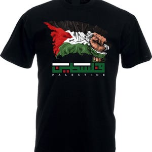 Camiseta com a bandeira da Palestina: camiseta com a bandeira da Palestina, camiseta ativista