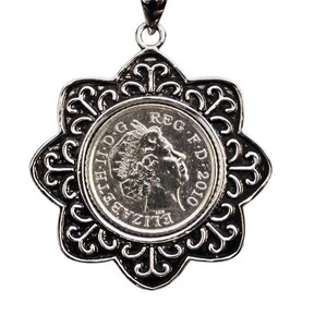 2010 wedding anniversary - 2010 English Coin Pendant- Genuine 2010 English Coin - 3 day delivery option - 100% satisfaction