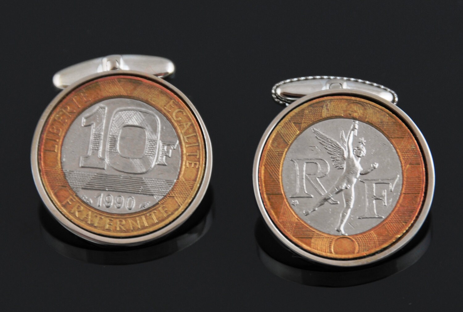 Crypto Cufflinks Car Fire Extinguisher MRCUFF Eiffel Tower Pair France  French Italian Flag Cufflinks