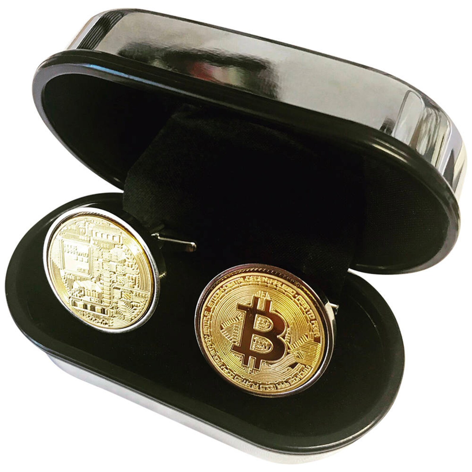 Star Wars Cufflinks For Men Gold Plated Bitcoin Cufflinks - Digital  Cryptocurrency - Blockchain Gold Cufflinks