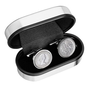 English cufflinks - Genuine old English sixpence coins - Wedding Cufflinks-perfect gift - 100% satisfaction