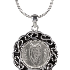1956 Birthday gift- 1956 Lucky Irish Coin Pendant - Snakechain and presentation box included - 100% satisfaction - 3 day delivery option