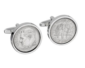 2000 Birthday Gift - Handmade cufflinks - Year 2000 - Lucky Coin Cufflinks - Handmade Gifts for Men