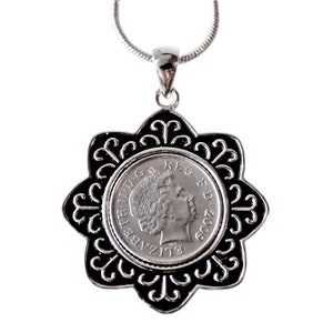 2009 wedding anniversary - 2009 English Coin Pendant- Genuine 2009 English Coin - 3 day delivery option - 100% satisfaction