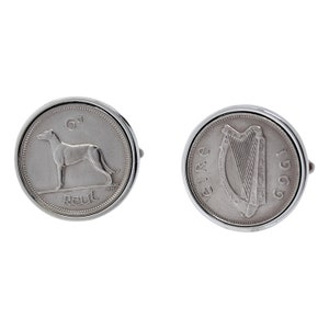 1969 Birthday Gift for Men, Lucky Irish 1969 Coin, Lucky Coin Cufflinks, Year 1969 Coin, Irish Gifts for Men, Handmade Celtic Gifts