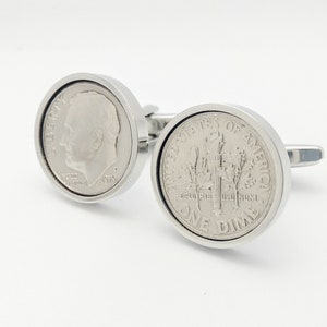 1979 Birthday Gift, 1979 Cufflinks - Genuine 1979 coin-Perfect gift for 1979 birthday or anniversary - Genuine 1979 Coin