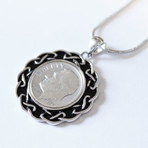 1954 Birthday Gift - 1954 Coin Pendent - Snakechain and presentation box included - 100% satisfaction