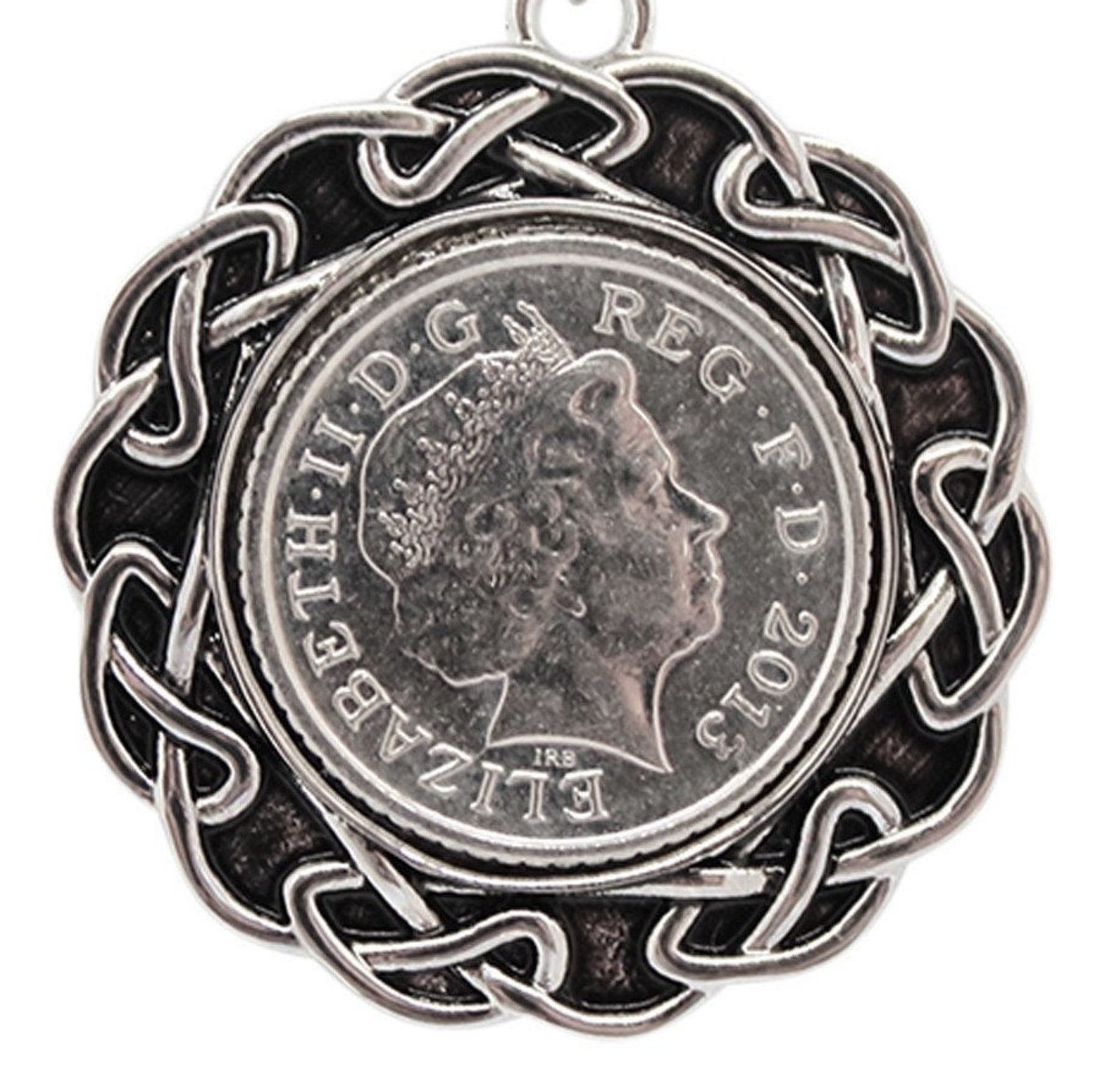 2013 English Coin Pendant 8th Wedding Anniversary Genuine Etsy