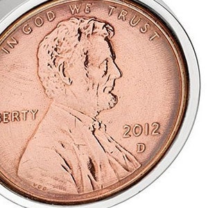 2012 US Copper Penny Coin Cufflinks - Copper Anniversary Gift For Men 2002  Wedding Anniversary Copper Gift for Husband Handmade cuff links