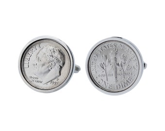 1997 Anniversary Gift - 1997 Anniversary Gift - Anniversary Gift for Men - Year 1997 Coin - 1997 Wedding Anniversary - Lucky Coin Cufflinks