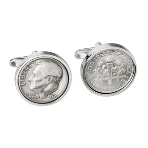 1972 Birthday for Men, Year 1972 Coin, Lucky Coin Cufflinks, Lucky Gift For Men, Handmade Birthday Gift, Sustainable Gift, 1972 Birthday