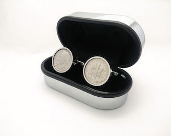 40th 1984 Birthday Gift for Men Lucky Coin Cufflinks Year 1984 Coin  for Men Handmade Birthday Gift American Coin Cufflinks