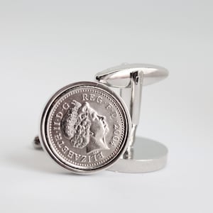 21st  Wedding Anniversary 2004 Wedding Anniversary Gift, Anniversary Gift for Men, Year 2004 Coin, Lucky 2004 Coin, Lucky Coin Cufflinks