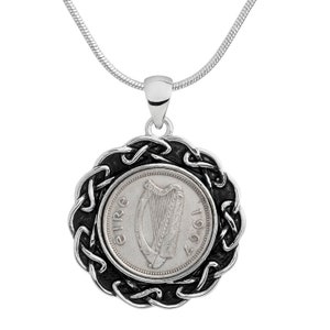 1967 Gift for Women-1967 Lucky Irish Coin Pendant -  Snakechain and presentation box included - 100% satisfaction - 3 day delivery option