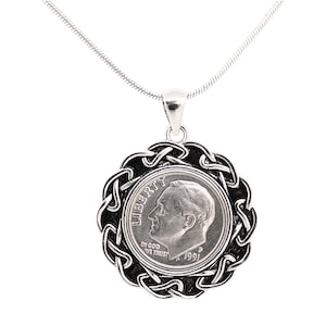 1992 Anniversary Gift, Year 1992 Coin, Lucky Coin Necklace,  Birthday Gift, Lucky Gift for Her, 1992 Coin Pendant, Wedding Gift for Her