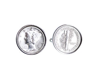 1937 birthday gift for Men, 1937 US Cufflinks - Genuine 1937 US coin .9 Silver - 3 day delivery