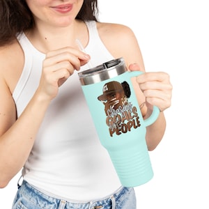 Stylish Insulated Travel Mug, 40oz - Perfect for Coffee Lovers, Gifts for Dog Owners, Ideal for Travel, Outdoor Adventures, [...]