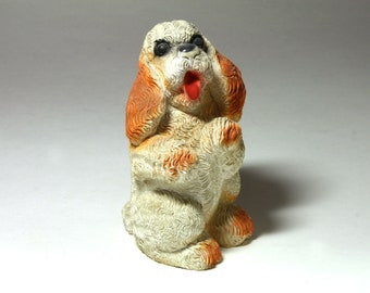 Vintage Chalkware Dog - circa 1940's