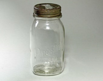 Vintage Canning Jar with Original Presto Lid - circa 1940