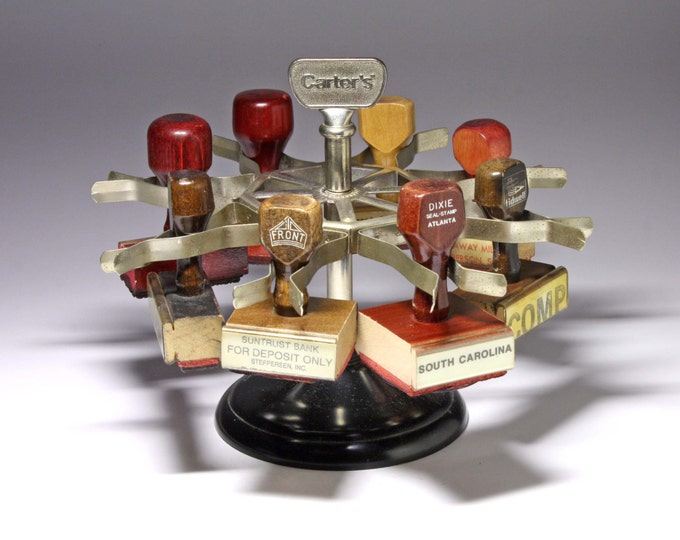 Vintage Rubber Stamp Holder/carousel by Carter's Circa Etsy