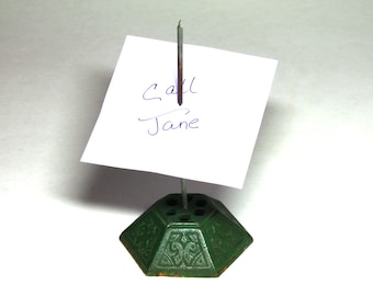 Vintage Paper Spike with Green Base - circa Early 1900's