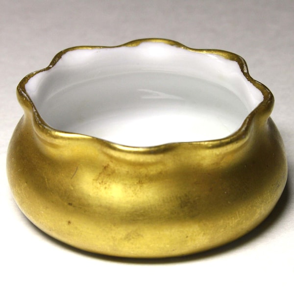 Vintage Austrian Golden Salt Cellar - circa 1980's