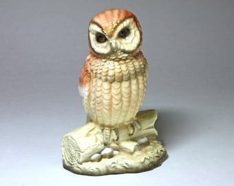 Vintage Porcelain Owl from Japan - circa 1940's