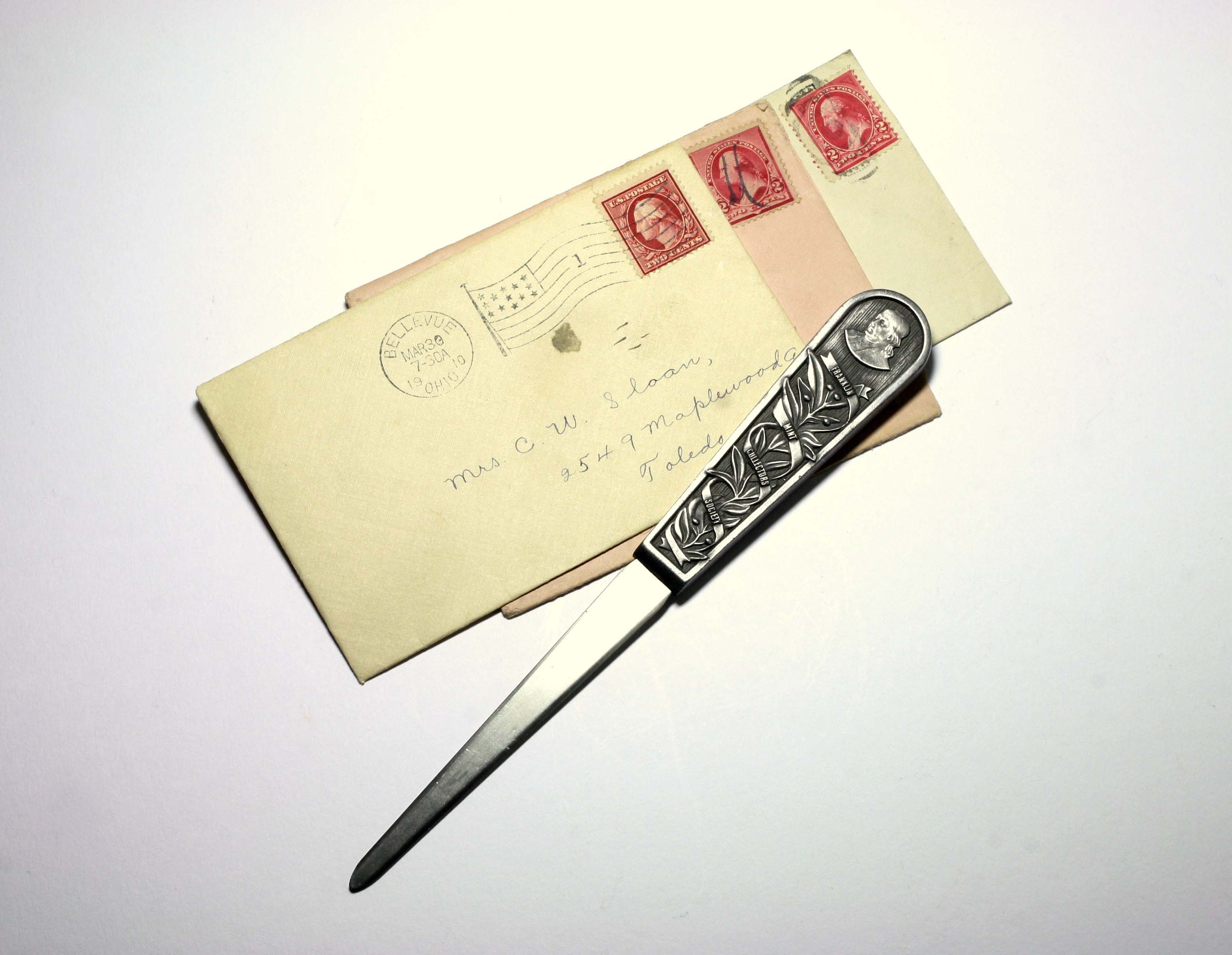 Vintage Letter Opener Copper Letter Opener 1960's Letter Opener Paper Knife  Old Letter Opener Monticello Home of Thomas Jefferson 