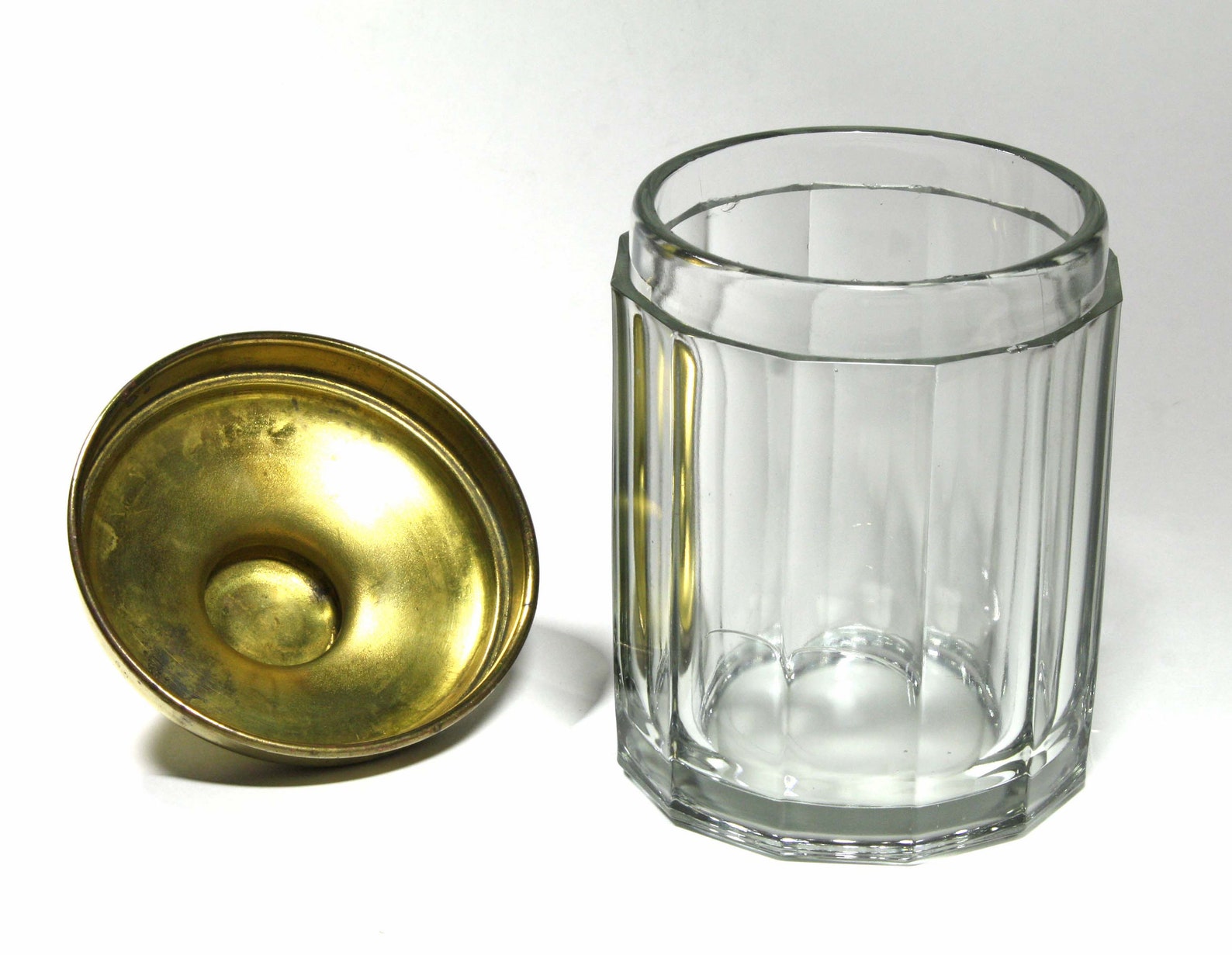 Vintage Pipe Tobacco Glass Jar circa 1940's Etsy