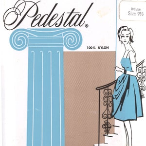 Vintage Pedestal Micro Mesh Seamless Stockings - circa 1960&#39;s