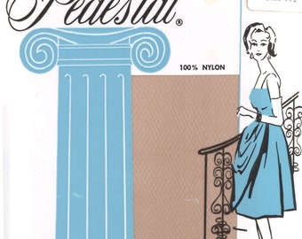 Vintage Pedestal Micro Mesh Seamless Stockings - circa 1960's