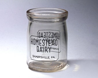 Vintage Homestead Diary Cream Jar - Circa 1940