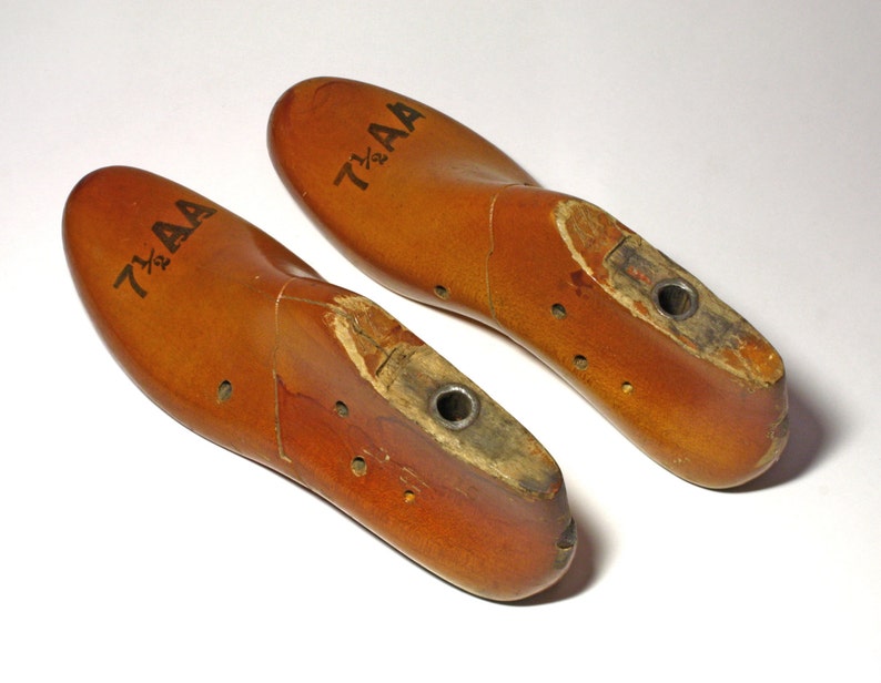 Vintage Pair Of Ladie s Wooden Shoe Forms Circa Etsy