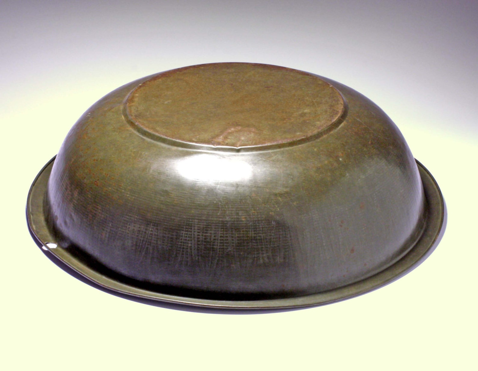 Primitive Tin Wash Basin circa 1930's Etsy