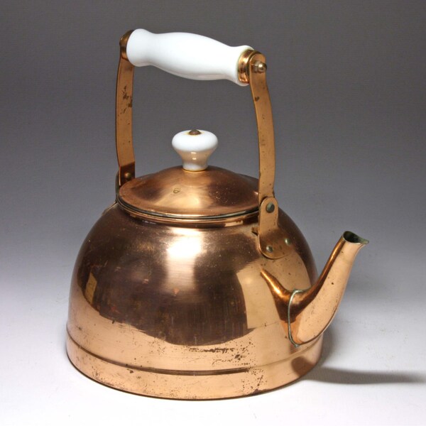 Vintage Copper Tea Kettle - Never used - Made in Korea