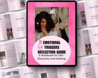 Emotional Triggers Reflection Guide | Mental Health Journal Prompt | Self-Awareness Digital Worksheet | Therapy Support Printable