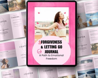 Forgiveness & Letting Go Journal | Healing Prompts for Self-Growth | Digital Mental Health Workbook | Emotional Release PDF