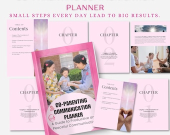 Co-Parenting Kommunikation eBook | Digitales Ratgeber & Arbeitsbuch | Verbessern Sie die Kommunikation mit Ihrem Co-Elternteil | Coparent Support Tool.