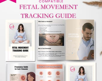 Fetal Movement Tracker eBook, Pregnancy Kick Count Guide, Digital Baby Movement Log, Prenatal Monitoring PDF, Single Expecting Mom Resource.