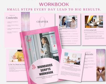 Boundaries Scripts Workbook | Communication Scripts | Say No with Confidence | People-Pleasing Recovery PDF | Self-Help Guide
