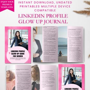 LinkedIn Profile Glow-Up Guide for Women | Career Branding, Headline Tips & Bio Makeover | Digital PDF Download for Job Seekers