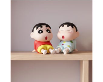 Crayon Shin-Chan Figure, Kawaii Phone Holder, Desktop Display Ornament, Gift Collection Toy