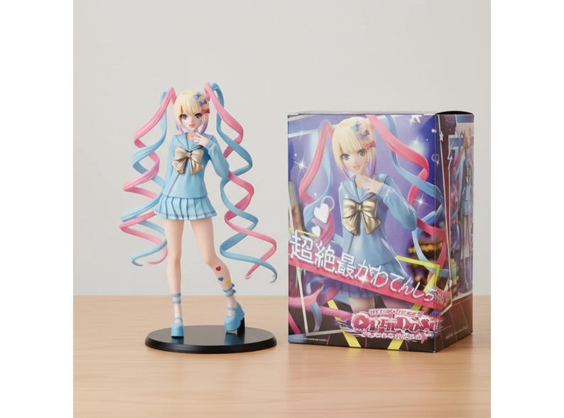 KAngel Anime Figure, Virtual Uploader Character, PVC Collection Model, Display Desk Toy