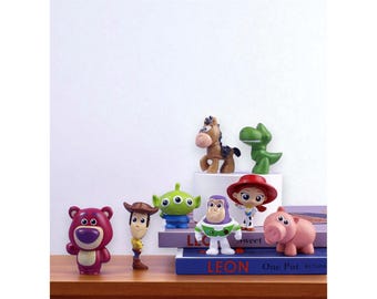 8 st Toy Story actionfigurer, samlarobjekt, present till barn