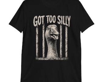 おもしろいガチョウのシャツがバカバカしすぎたTシャツ、おもしろいミームギフト、特大サイズの男女兼用グラフィックTシャツ
