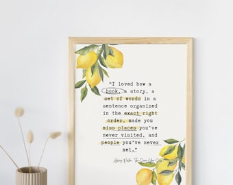 Sieben Jahre Beleg Digitaldruck | Digitales Poster | Buch Zitate | Bücherwurm Poster | Buchliebhaber Kunstdruck | Digitale Kunst | Ashley Poston Zitate