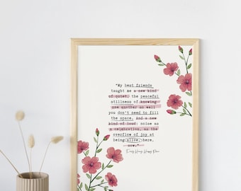 Glücklicher Ort Digitaldruck | Digitales Poster | Buch Zitate Poster | Bücherwurm Poster | Buchliebhaber Kunstdruck | Digitale Kunst | Emily Henry Zitate