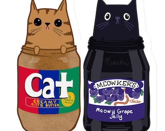 Peanut Butter Jelly Cats Magnet